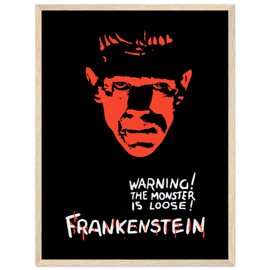 Frankenstein - 30s Sci-Fi Horror Movie Poster