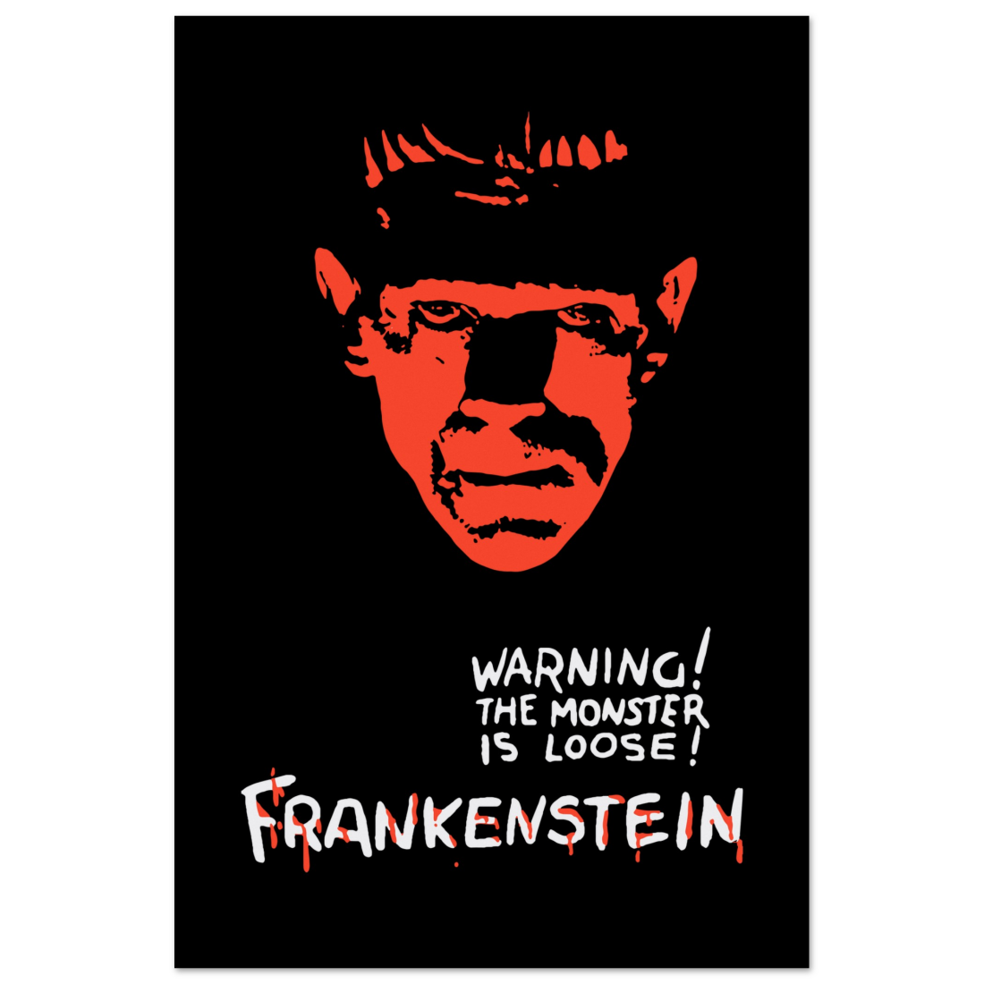 Frankenstein - 30s Sci-Fi Horror Movie Poster