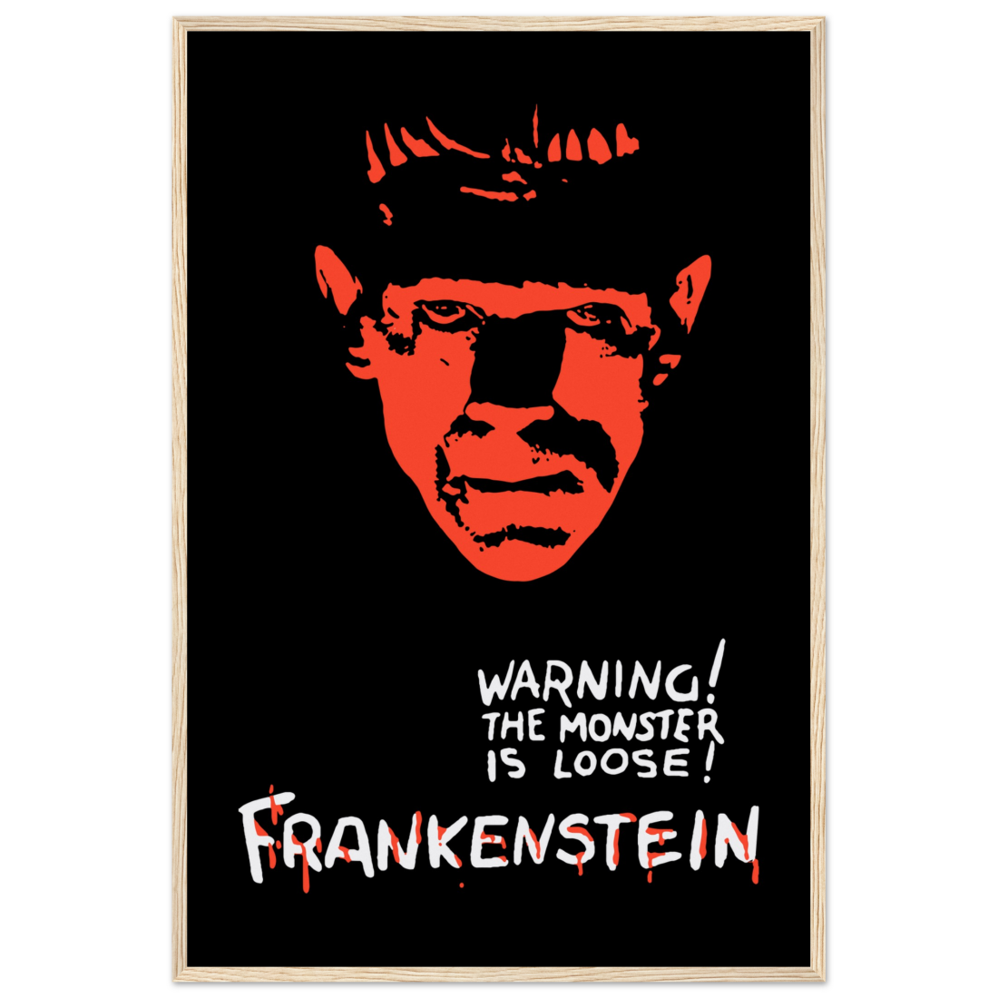 Frankenstein - 30s Sci-Fi Horror Movie Poster
